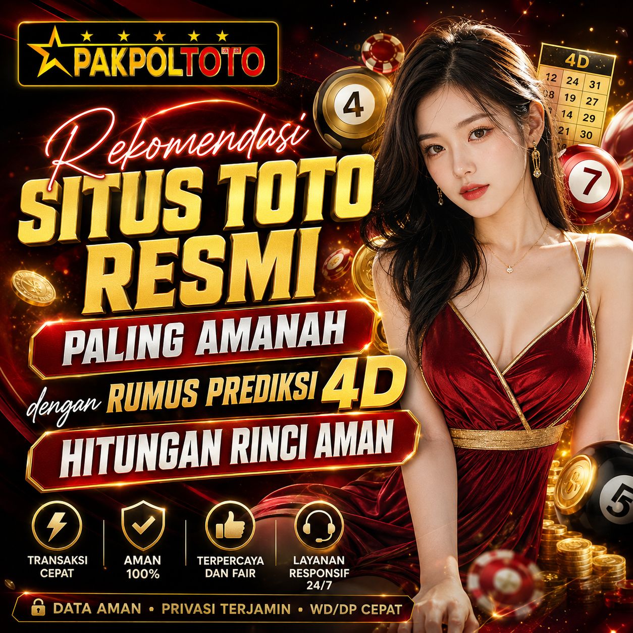 Thumbnail 1 of 3, Poster, PAKPOLTOTO - Ketentuan Situs Togel 4D & Akses Login Slot Online Terpercaya Di Indonesia designed and sold by PAKPOLTOTO.